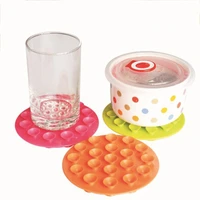 silicone baby feeding bowl cup anti slip placemat double sided 19 suction cups sucker mat pads tableware fixed non slip coaster
