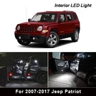 10 x Canbus Led SMD белый автомобильный светильник, интерьерная посылка, комплект для 2007-2017 Jeep Patriot, задний купол, карта, багажник, номерной знак, светильник