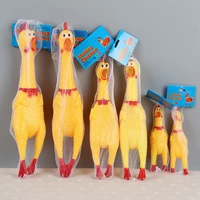 pet toys big medium small funny screaming chicken funny creative tricky venting chicken pet toy screaming squeaky dog supplies