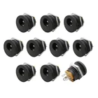 105 шт.DC-022 5,5x2,1 мм гнездо питания постоянного тока с круглым отверстием и гайкой для монтажа на панели 5,5 * 2,1 мм штекерный разъем постоянного тока