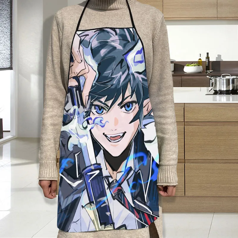 Новый Синий негорючий фартук гриль кухонный шеф повара профессиональный для