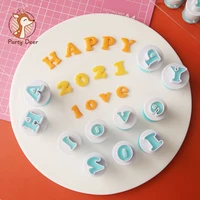 letter molds for chococlate alphabet number cookie biscuit stamp mold cake cutter embosser mould tool cookies cutter tools stamp
