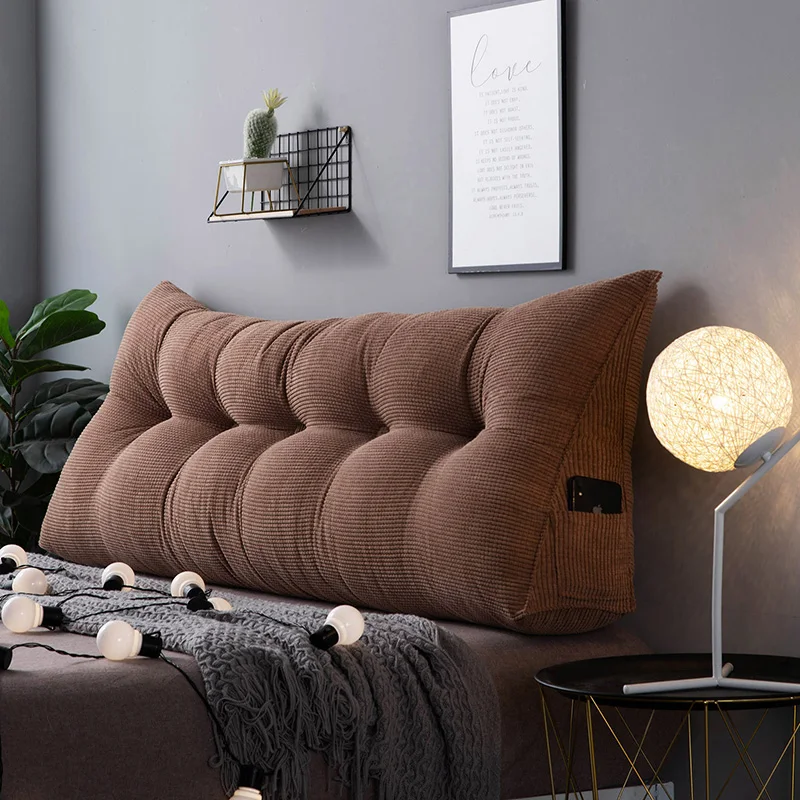 

Long Soft Bag Sofa Cushion Pillow Soft Bag Large Back Luxury Cushions Bedroom Backrest Pillow for Bed Coussin Home Decor FK228