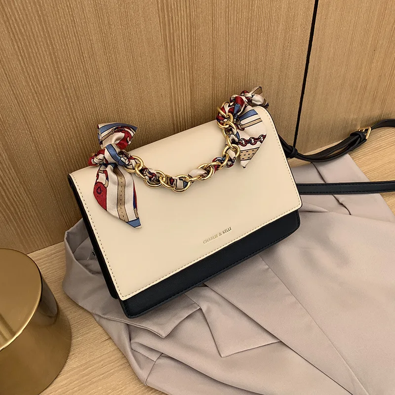

Fashion Hit Color Handbags, All-match One-shoulder Messenger Small Square Bag, Texture, Western Style, Large Capacity