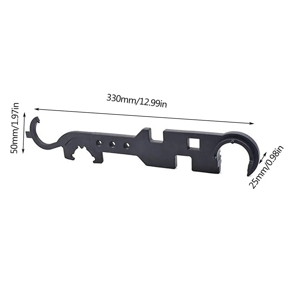 

AR15/M4 Tool Spanner Wrench Multifunction Steel Wrench AR Outdoor Heavy Duty Combo Multi-purpose Steel Wrench Metal Tools