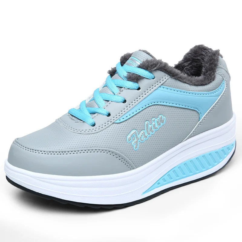 Женские Водонепроницаемые ботильоны на платформе повседневные теплые ботинки