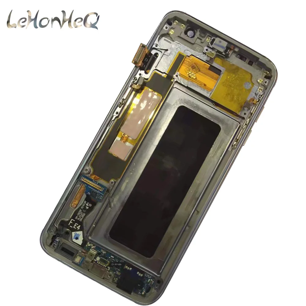 Новый дисплей для samsung Galaxy S7 Edge сменный ЖК-экран дигитайзер в сборе рамка lcd G935 G935F |