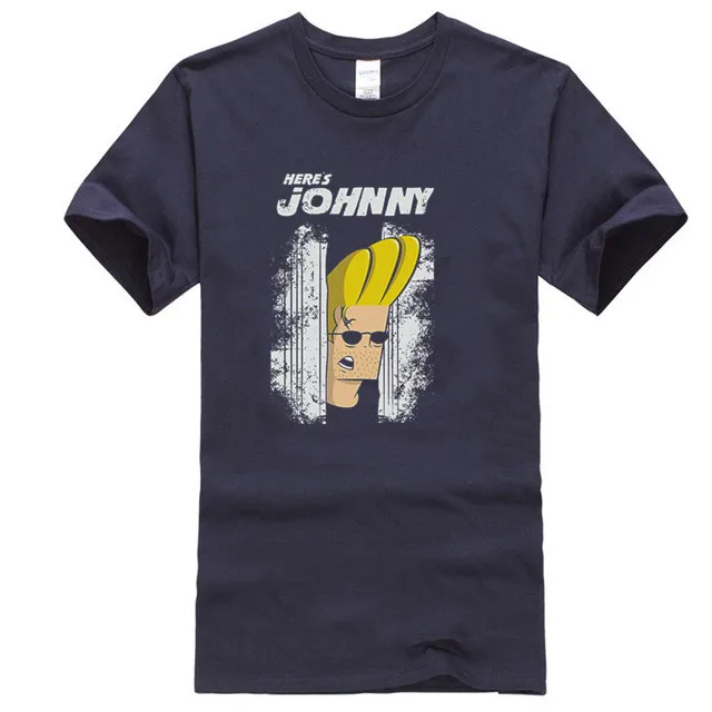 JOHNNY Bravo футболка вот Джонни Сияющий пародия | Мужская одежда