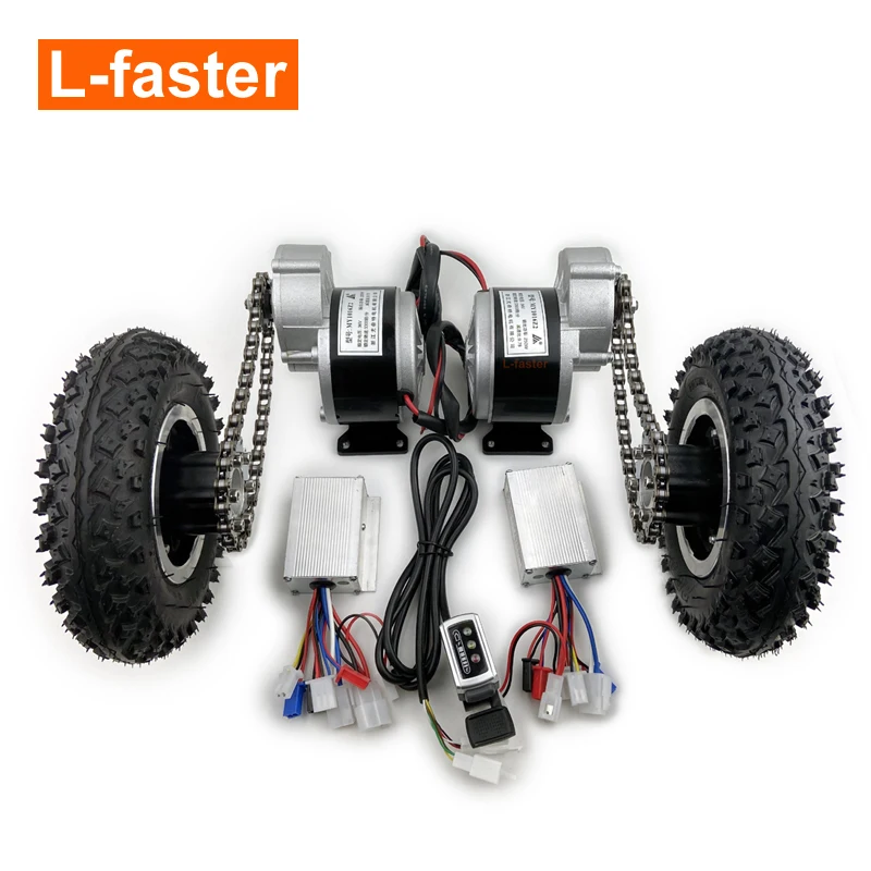 Dual Drive Electric Cart Conversion Kit For Pull Easy Carry 200kg 8 Inch Wheel DIY Trolley Capacity 400lbs | Спорт и развлечения