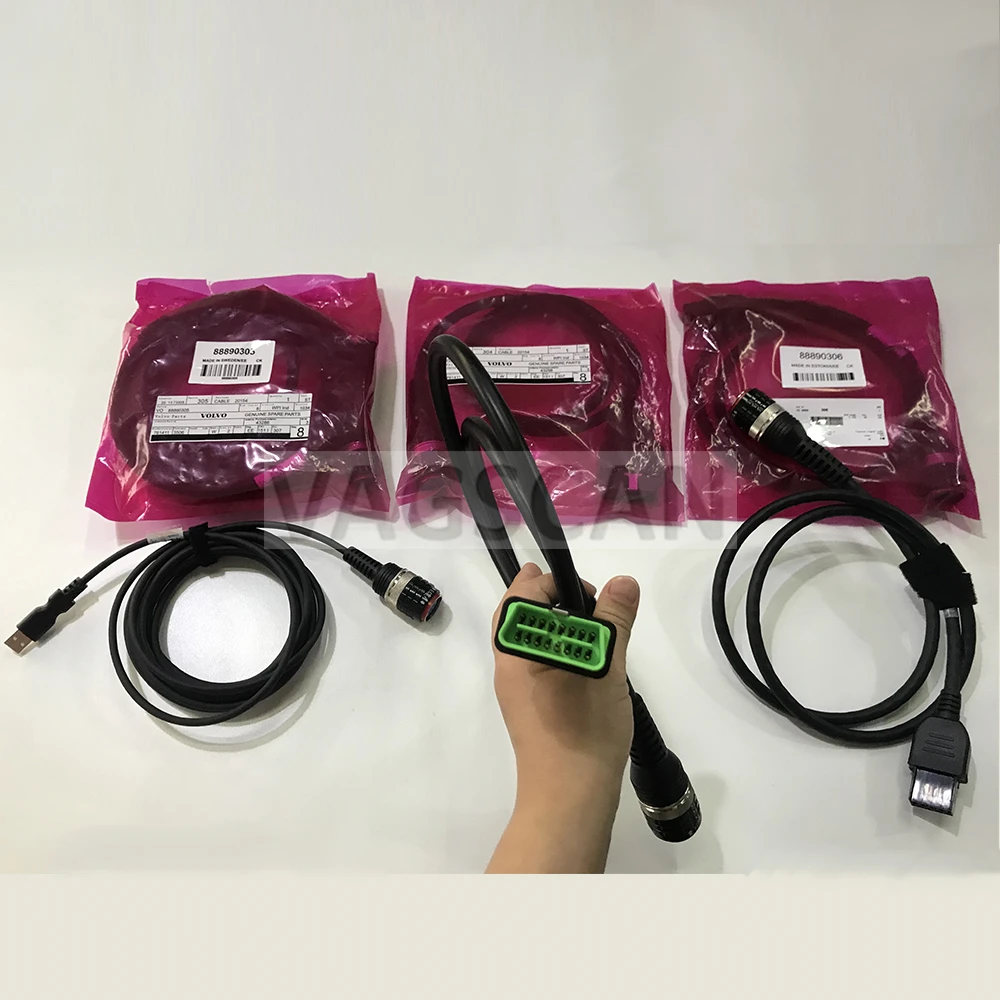 VOCOM 88890300 и II адаптер (88894000) 8-штыревой 88890306 + OBD2 OBDII USB 88890305 Диагностический кабель