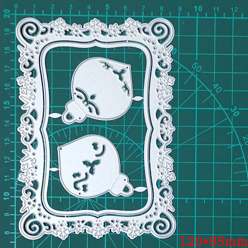 

Metal Cutting Dies Lace Lantern Frame 2021 New Crafts Christmas Die Stencil For DIY Scrapbooking Paper Gift Cards Embossing Die