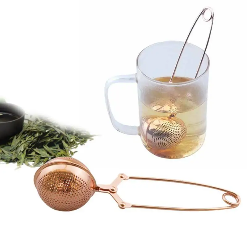 

Tea Ball Tea Strainer Stainless Steel Tea Strainer Filter Spherical Mesh Reusable Metal Spice Tea Tool Kitchen Accessories
