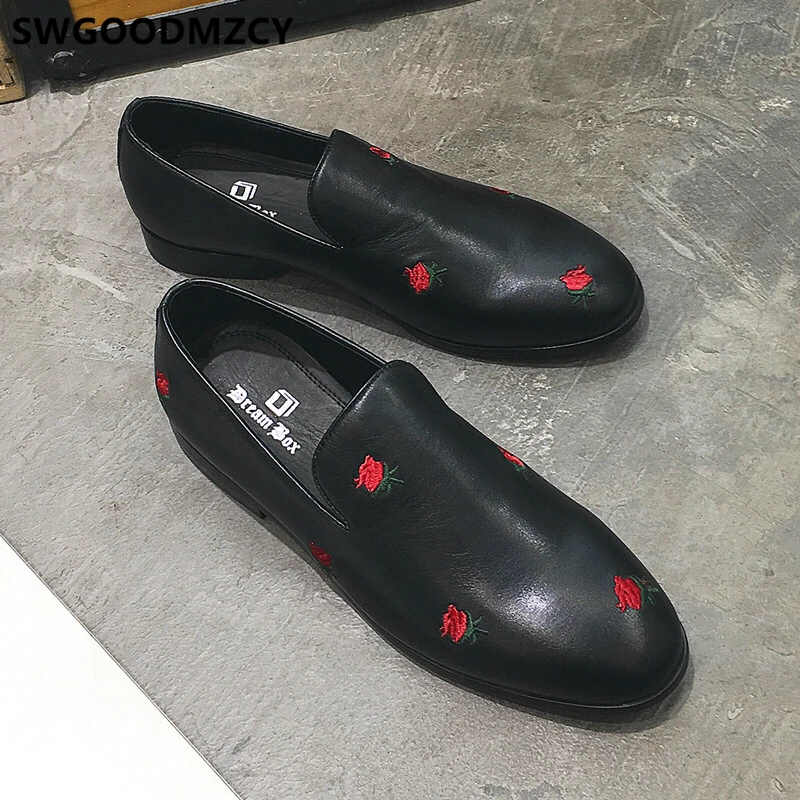 

Loafers Mens Party Shoes Men Leather Dress Shoes Elegant Shoes For Men Fashion Coiffeur Chaussure Homme Mariage Sepatu Pria