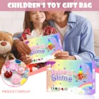 24 шт.компл. календарь для слайма с адвентом 2021, рождественские игрушки с обратным отсчетом, Рождественский тематический Декор для детей, подростков, детей, рождественский подарок