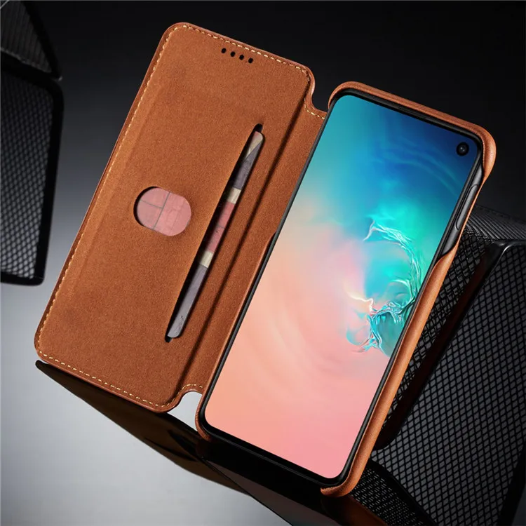 Ультратонкий кожаный чехол кошелек A51 A71 A21S для Samsung Galaxy S20 Ultra S10 S9 S8 Plus S7 Edge Note 20 10 9