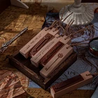 Винтаж Европейский Ключ декоративная печать деревянные и резиновые штампы для Скрапбукинг канцелярские товары для рукоделия Стандартный штамп