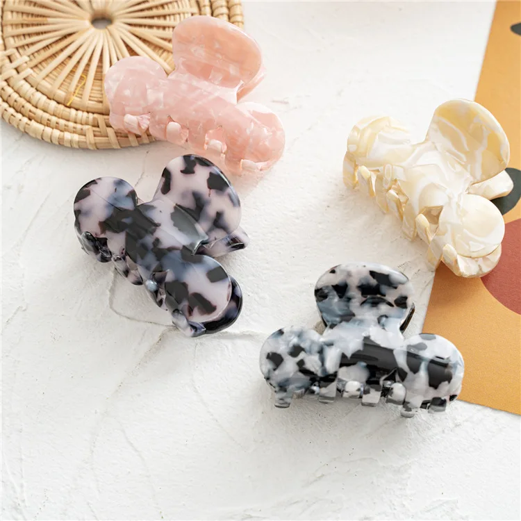

New Fashion Boutique Elegant All-match Medium Acetic Acid Leopard HairClip Hairpin Barrettes for Women Girl Accessories Headwear