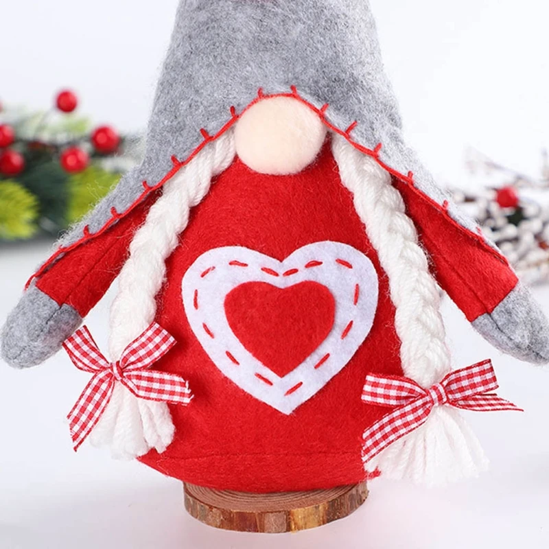 

T3EA Christmas Gnomes Plush Decor Christmas Dwarf Ornaments Beards Fireplace Party