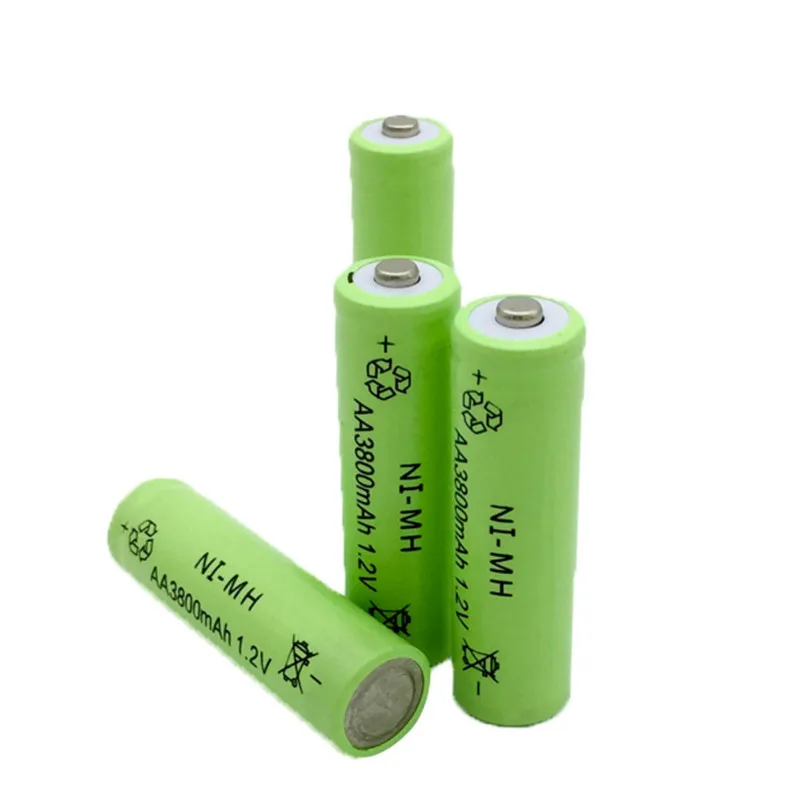 MJKAA Ni MH 1 2 V 3800mAh Зеленый AA перезаряжаемый никель металлический гидридный