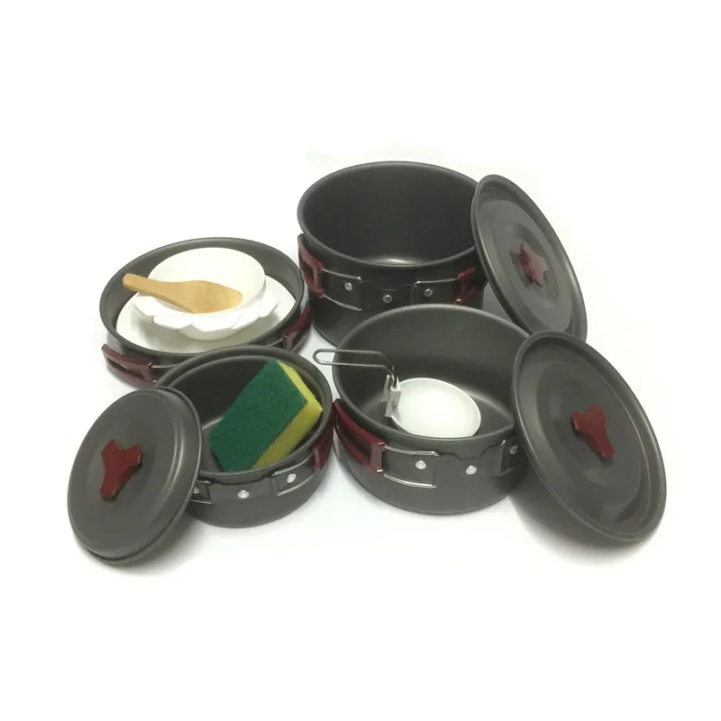 

Portable Ultra-light Aluminum Alloy Camping Outdoor Cookware 4~5 People Pots Cooking Utensils Hiking Camping Cookware