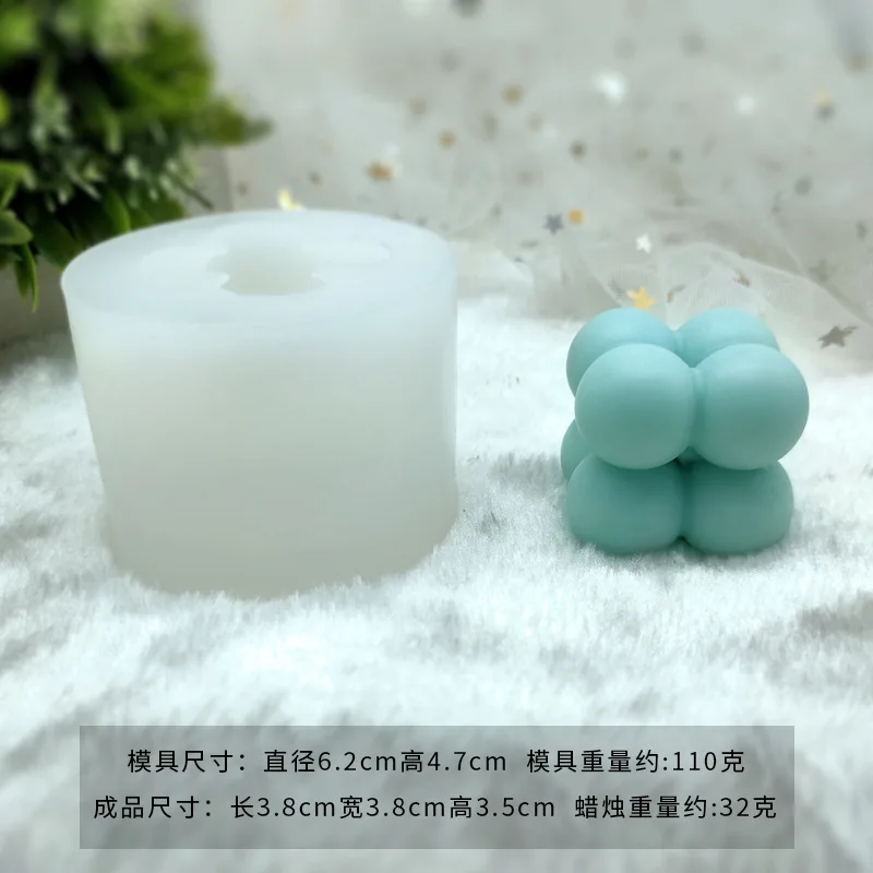 Силиконовая форма для свечей изготовления больших пузырей бетонная круглая