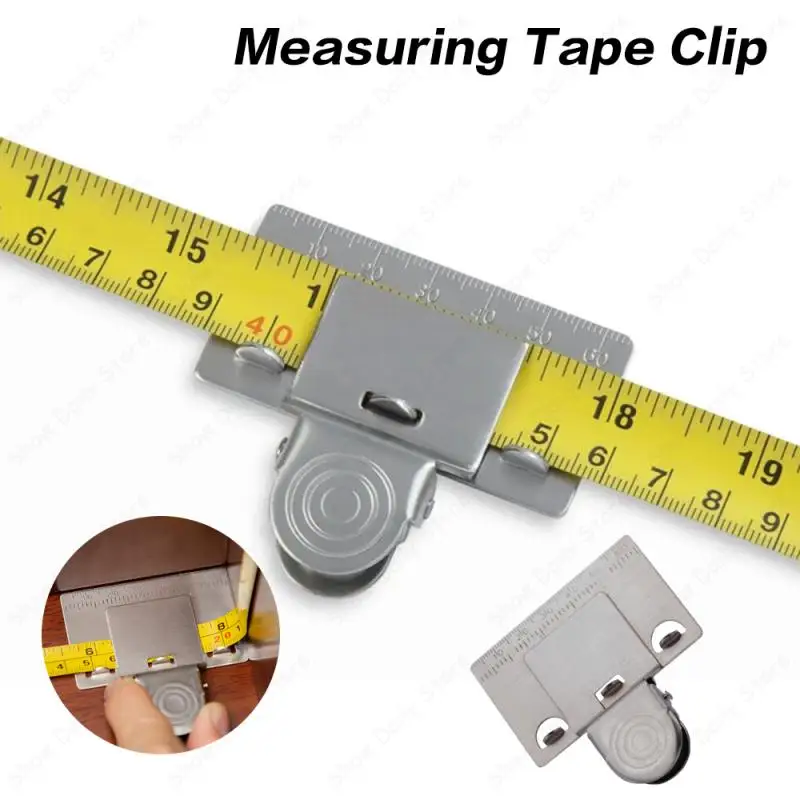 

Measuring Tape Clip Stainless Steel Woodworking Convenient Measure Precise Locate Tool Decoration Accessories Measurement Tools