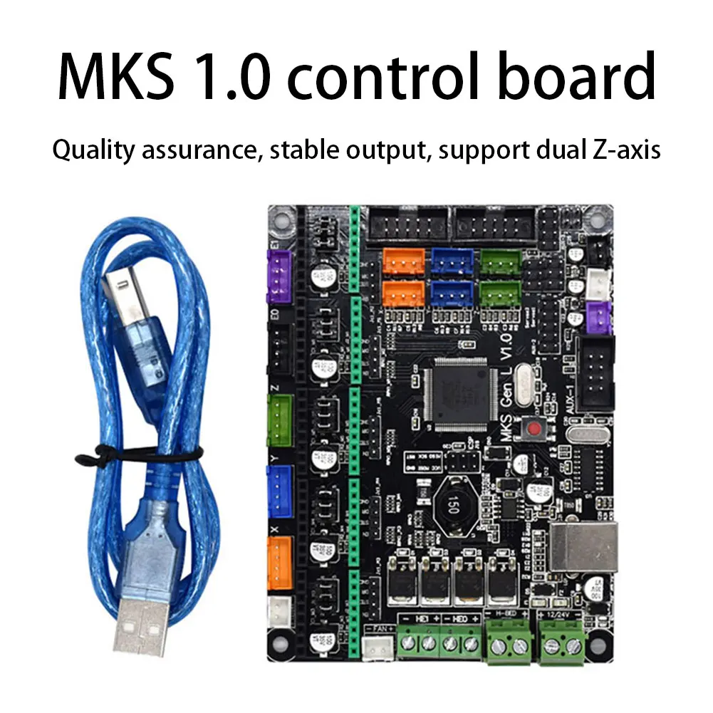 

3D Printer Control Board MKS Gen-L V1.0 32Bit Mainboard Motherboard USB Cable 57 And 86 Stepper Motors 3D Printer Motherboard