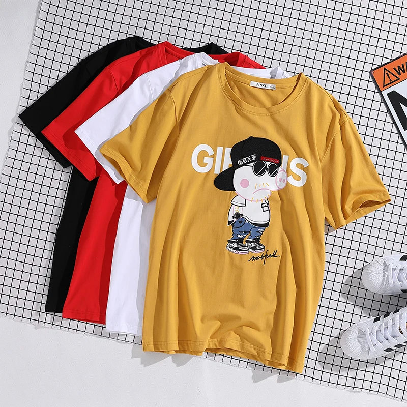 Повседневные Брендовые мужские футболки с принтом из 100% хлопка короткие LC25 1227 |