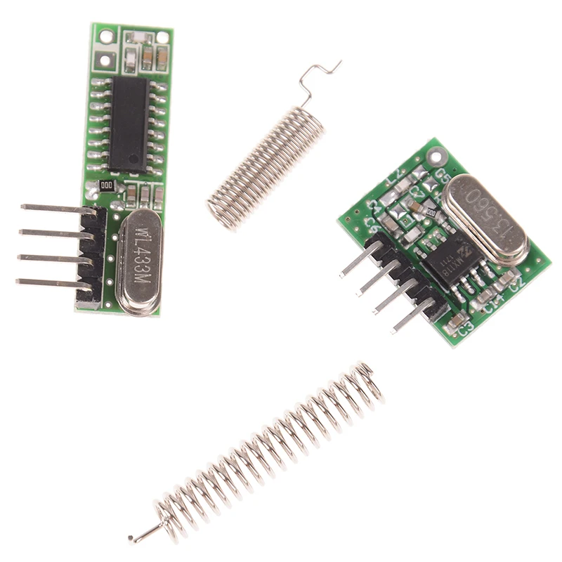 1Pcs 433 Mhz Superheterodyne RF Receiver and Transmitter Module For Arduino Uno Wireless Diy Kit 433Mhz Remote Control | Электроника