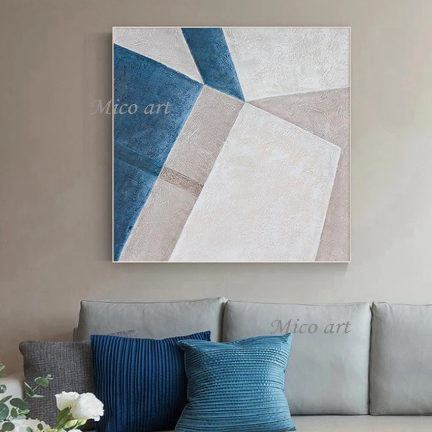 Большой Размеры новые абстрактные простой дизайн без рамы дешевая картина