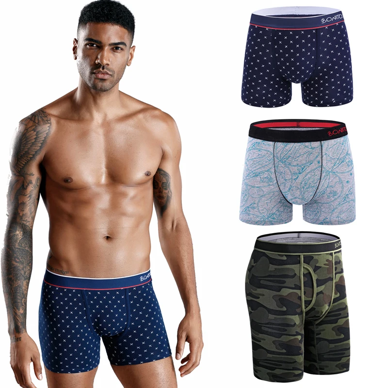 3 шт./комплект мужские хлопковые трусы-боксеры | Мужская одежда