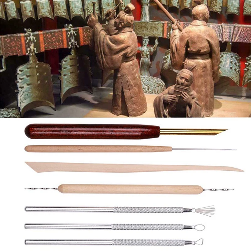7 шт. керамическая глина набор инструментов гончарная и инструменты Инструменты