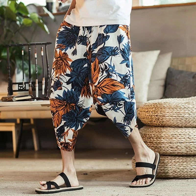 Летние Kimonos брюки онлайн Китайский магазин Loos брюки-кимоно азиатская уличная