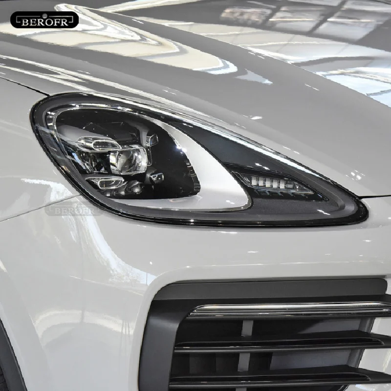 2 Pcs Car Headlight Protective Film Front Light Transparent TPU Sticker For Porsche Cayenne 911 718 Macan Taycan Accessories 2 Pcs Car Headlight Protective Film Front Light Transparent TPU Sticker For Porsche Cayenne 911 718 Macan Taycan Accessories