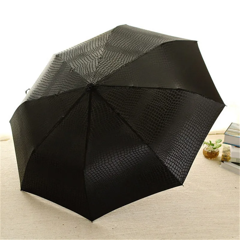 PALONY Imitation Crocodile Skin Umbrella Men Rain Women Three Folding Windproof Fully Automatic Gentle High Quality Umbrellas | Дом и сад