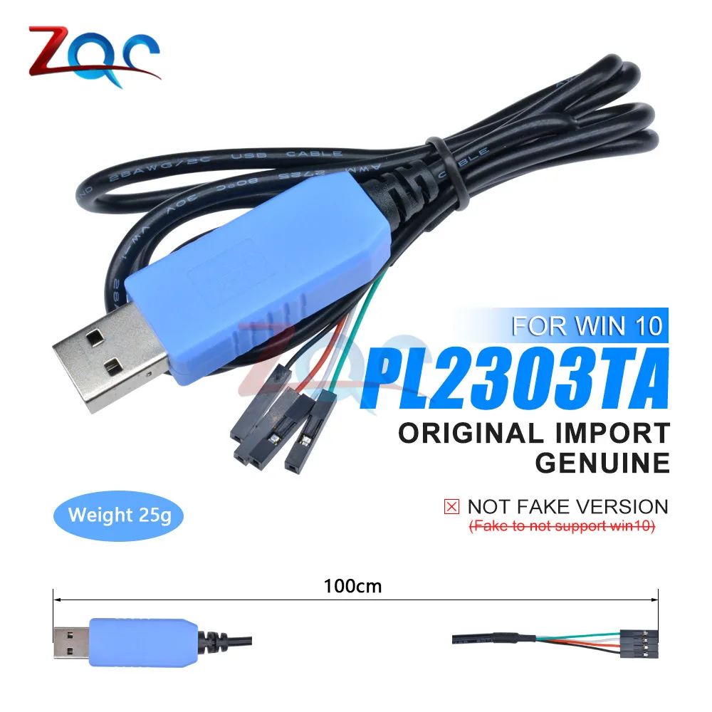 Оригинальный CH340G CH340 PL2303TA CP2102 линия загрузки USB к TTL последовательный провод