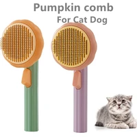 pet pumpkin brush dog accessories self cleaning slicker pumpkin comb cat puppy pet grooming tool hair removes loosetangled