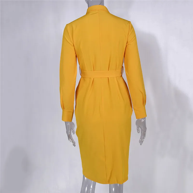 Платье женское средней длины с длинным рукавом повседневное винтажное офисное