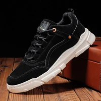 2020 autumn and winter new sneakers outdoor leather low cut tooling martin shoes mens trendy fashion all match casual shoes