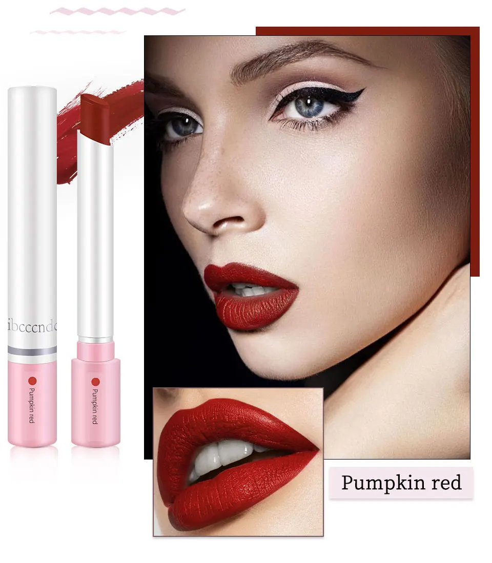 Cigarette Tube Lipstick Set 4 Colors Matte Long Lasting Waterproof Matt Lip Stick Nude Red Lips Makeup |