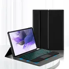 Смарт-чехол с клавиатурой для Samsung Galaxy Tab S7 FE 2021 SM-T730 T736 T735, 12,4 дюйма, чехол для планшета, Bluetooth-клавиатура, защитный чехол