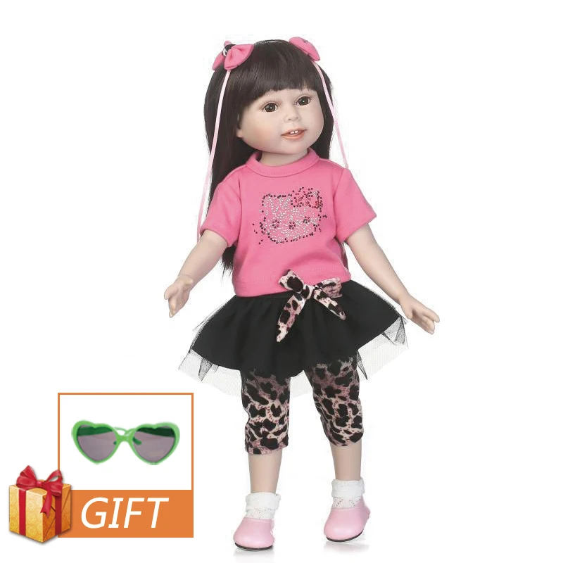 C068 NPK 18 дюймов Кукла ручной работы Reborn Baby Dolls полностью силиконовая Реалистичная кукла принцессы реалистичный резиновый игрушка для детей подарок на день рождения - Цвет: C068