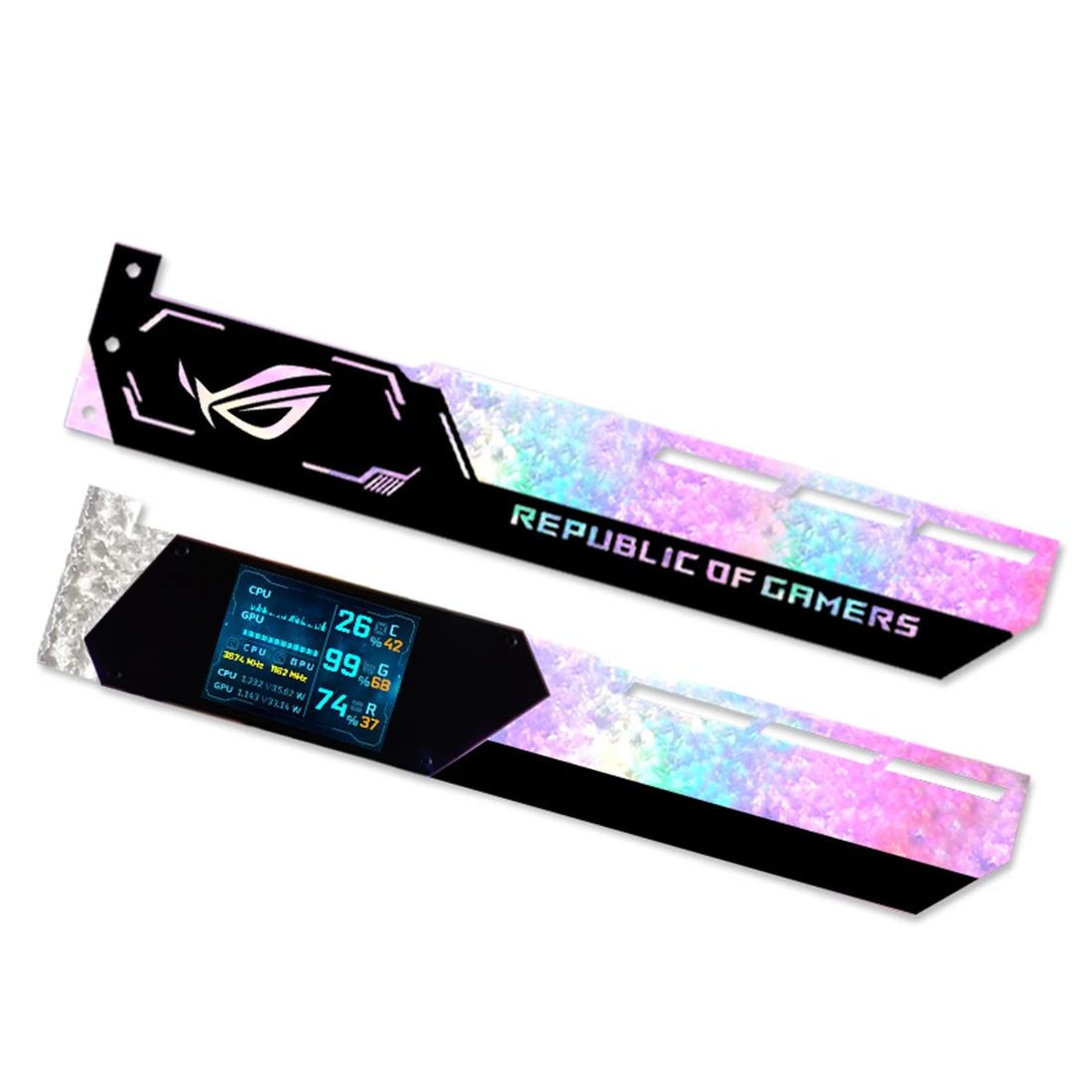 1 шт 5V 3 Pin коробка передач с Графика держатель для карт Красочные RGB GPU Поддержка