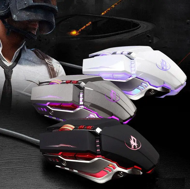 Проводная игровая мышь, 8 клавиш, 4000 dpi, светодиодный, оптическая, USB, компьютерная мышь, геймерские мыши, T9, игровая мышь, бесшумная, Mause, для ПК, R25