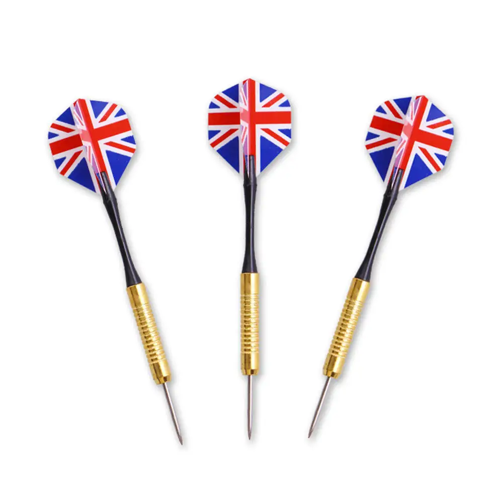 6 шт. цветные дротики на картинках с британским флагом Дартс со стальными