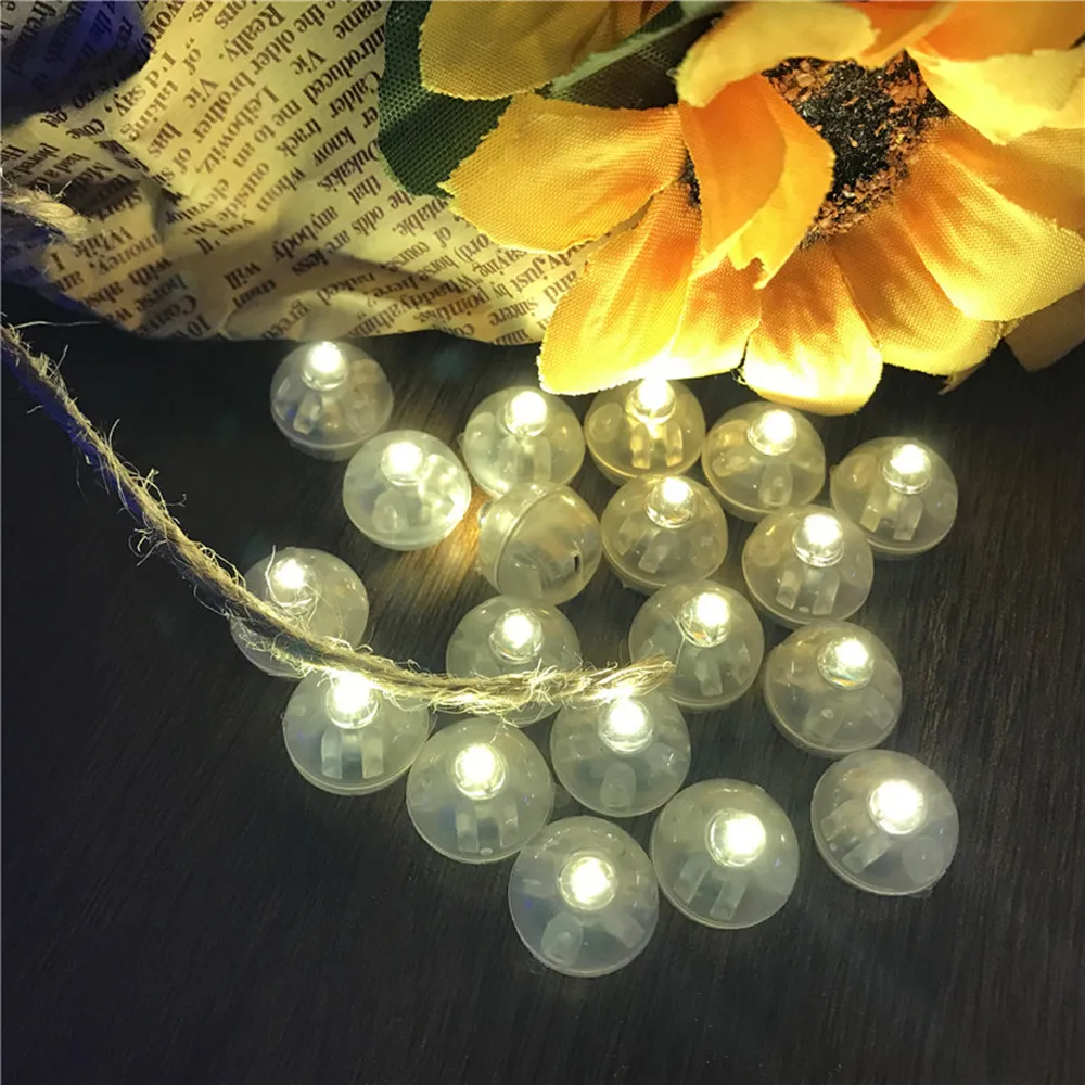 10Pcs Round Ball Tumbler LED Balloon Lights Mini Flash Luminous Lamps for Lantern Bar Christmas Wedding Party Decoration | Дом и сад