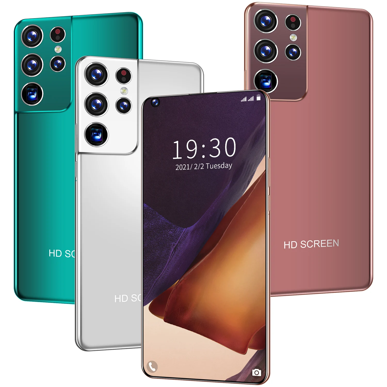 

2021 Global Version S21Ultra 12+512GB Smartphone Android10 6800mAh 7.3" Support Face Unlock Dual SIM 4G 5G Network Mobilephone