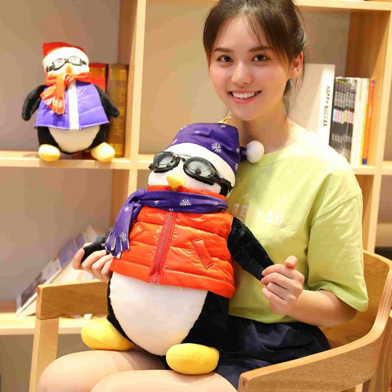 1 шт. 30/48 см серьезные друзей Джо друг HUGSY Плюшевые игрушки пингвин Рэйчел Кукла