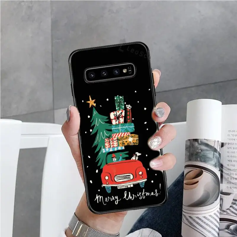

Christmas snow beer Gift Phone Case For Samsung S6 S7 edge S8 S9 S10 e plus A10 A50 A70 note8 J7 2017