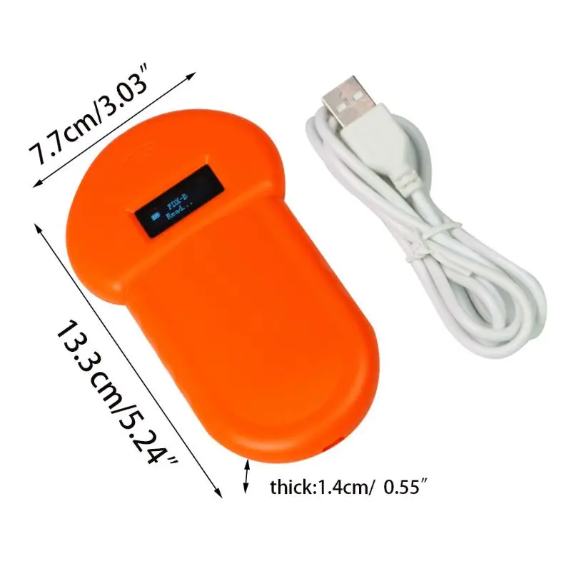 Pet ID Reader животное чип цифровой сканер USB Перезаряжаемый микрочип портативная идентификация общее применение